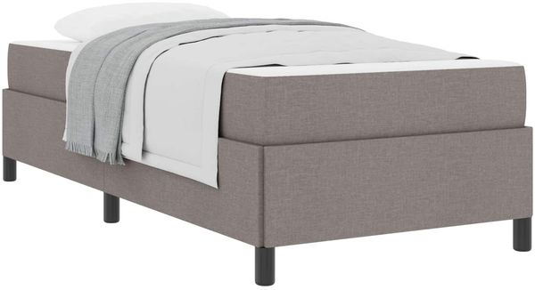 vidaXL Boxspringbett Taupe 100 x 200 cm Stoff 3398840 Bild 2