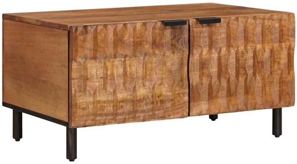 vidaXL Couchtisch Braun 80 x 50 x 40 cm Massivholz Mango 4017905