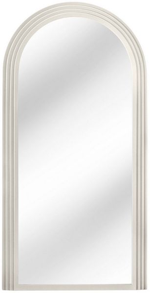 riess-ambiente Spiegel ART DECO 160cm weiß (Einzelartikel, 1-St), Flur · Kunststoff · Rahmen · Rundbogen · Ganzkörper · Groß · Modern