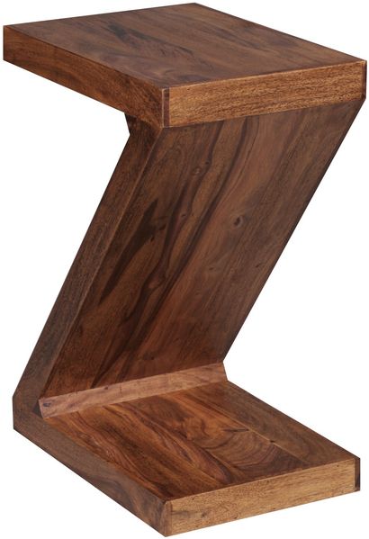 Beistelltisch Mumbai 59cm Sheesham Massivholz braun Landhausstil Wohnzimmer Bild 17