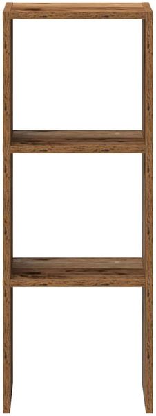 vidaXL Bücherregal Stapelbar Altholz-Optik 30x30x80 cm Holzwerkstoff 858817 Bild 4