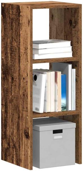 vidaXL Bücherregal Stapelbar Altholz-Optik 30x30x80 cm Holzwerkstoff 858817