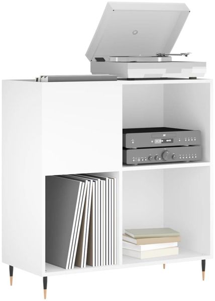 vidaXL Plattenschrank Weiß 84,5x38x89 cm Holzwerkstoff 831764 Bild 3