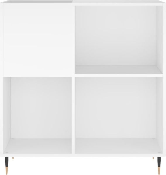 vidaXL Plattenschrank Weiß 84,5x38x89 cm Holzwerkstoff 831764 Bild 4