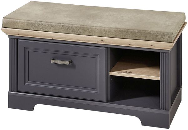 Sitzbank >Jasmin< in Graphit - 93x49x41cm (BxHxT) Bild 2
