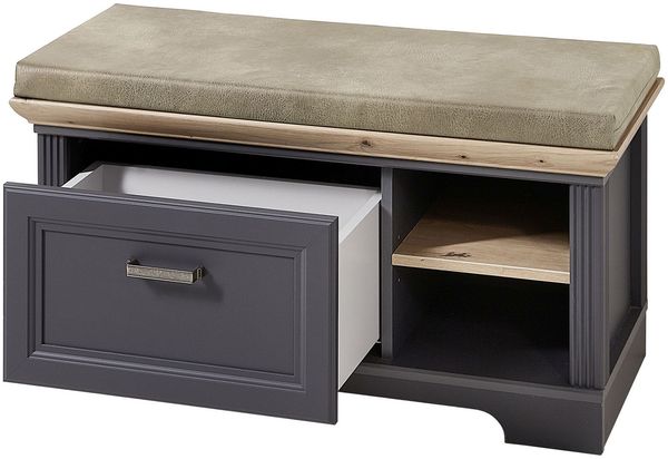 Sitzbank >Jasmin< in Graphit - 93x49x41cm (BxHxT) Bild 3
