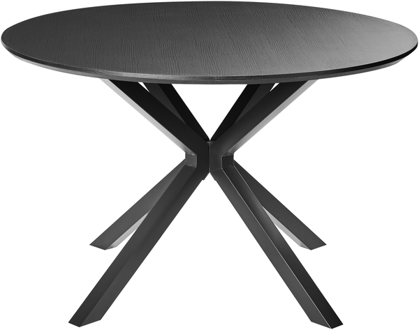Esstisch FITZROY Schwarz 120 cm 120 cm