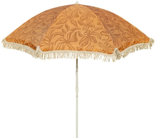 Meinposten Sonnenschirm Strandschirm Gartenschirm BOHO UV30+ Balkonschirm Fransen 150cm, abnickbar