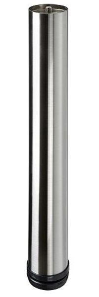 Hettich Möbelfuß 6,0 x 40 - 43 cm Edelstahl-Optik - 1 Stück