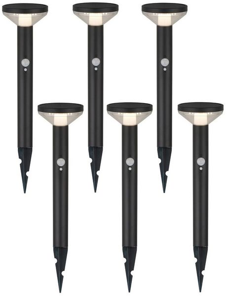 Maclean LED Solarleuchte MCE465 LED-Leuchte mit Sensor 3 Modi, Neutralweiß, Solar Gartenleuchte mit Erdspieß