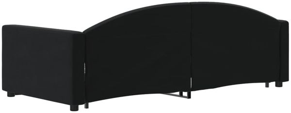 vidaXL Tagesbett Ausziehbar Schwarz 90x200 cm Samt 3197305 Bild 5