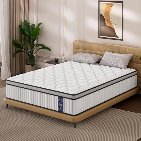 BedStory Matratze 90x200 cm,Taschenfederkernmatratze Höhe 31cm,Orthopädische Matratze mit Komfortschaum H3&H4 Härtegrad,Federkernmatratze für Erwachsene Öko-Tex Zertifiziert & CertiPUR Zertifiziert