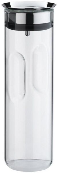WMF Motion Wasserkaraffe 1,25l, Höhe 29 cm, Glas-Karaffe, Silikondeckel, CloseUp-Verschluss, Griffmulde, spülmaschinengeeignet