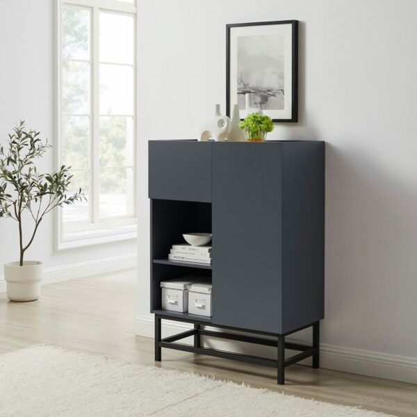 OTTO home Highboard Azly, pflegeleichte Melaminoberfläche, robustes Metallgestell, ABS-Kanten
