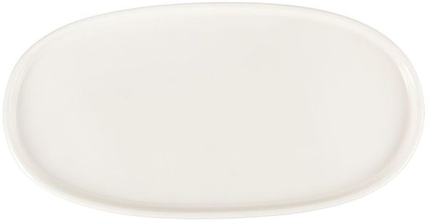 COMAS PLANO ovaler Teller 34 cm, 6 Stück, Porzellan