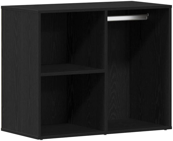 vidaXL LED Schminktisch Set Schwarz Eichen-Optik 140 x 40 x 140 cm 3333044 Bild 9