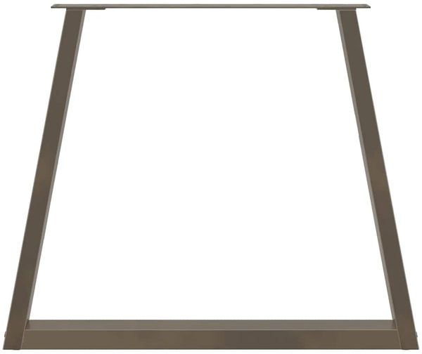 vidaXL Esstischbeine V-Form 2 Stück Naturstahl 80x(72-73,3) cm Stahl 4012575 Bild 5
