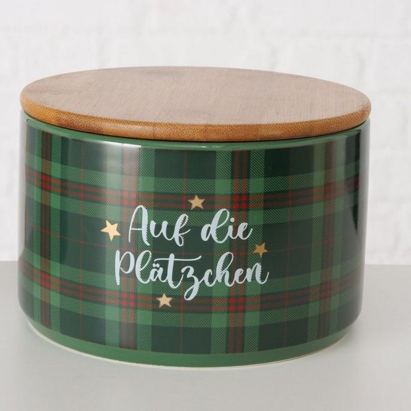 MamboCat Vorratsglas B. 3tlg Set Gebäcksdosen Windsor "Auf die Plätzchen" - 2023404, Steingut