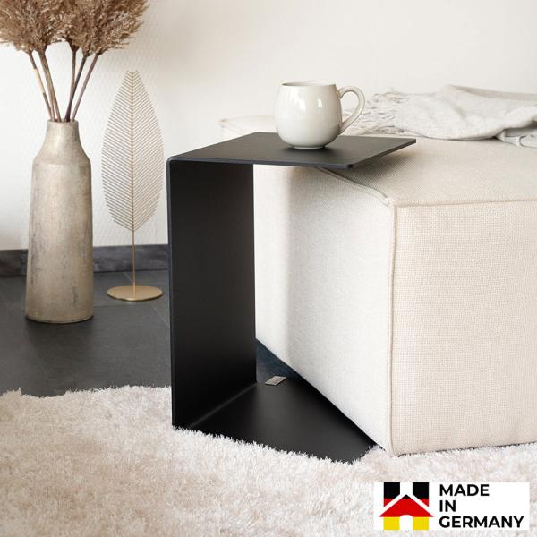 Home Deluxe 'Kalea' Beistelltisch, Stahl schwarz, B/H/T: 35 x 45 x 30 cm