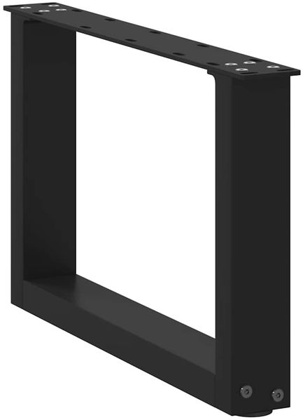 vidaXL Couchtischbeine U-Form 2 Stk. Schwarz 50x(30-31) cm Stahl 4013136 Bild 4