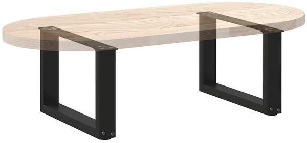 vidaXL Couchtischbeine U-Form 2 Stk. Schwarz 50x(30-31) cm Stahl 4013136 Bild 8