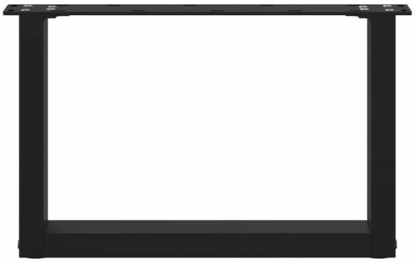 vidaXL Couchtischbeine U-Form 2 Stk. Schwarz 50x(30-31) cm Stahl 4013136 Bild 5