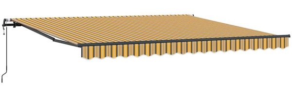 vidaXL Einziehbare Markise Mehrfarbig 400 x 350 cm Stoff und Aluminium 3330773 Bild 2
