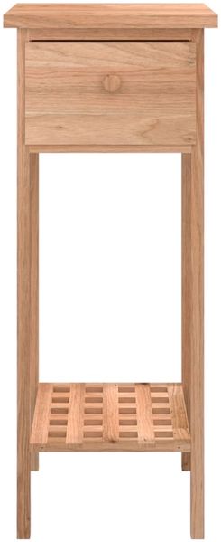 Couchtisch, Beistelltisch mit Schublade 25x25x60 cm Massivholz Nussbaum Bild 5