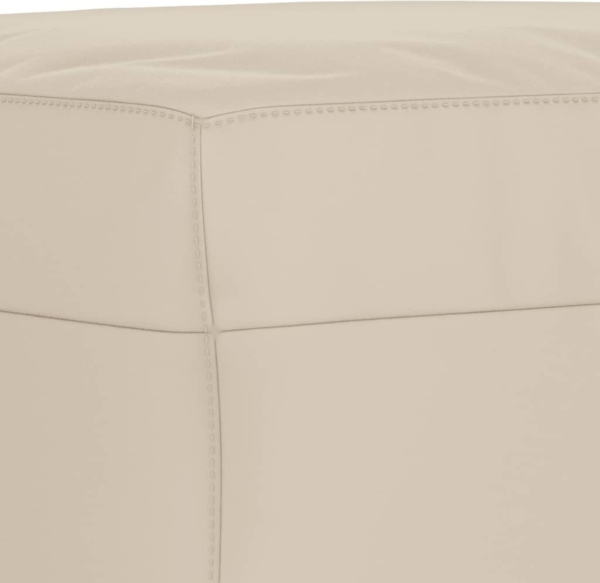 vidaXL Fußhocker Creme 70x55x41 cm Mikrofasergewebe 349365 Bild 5