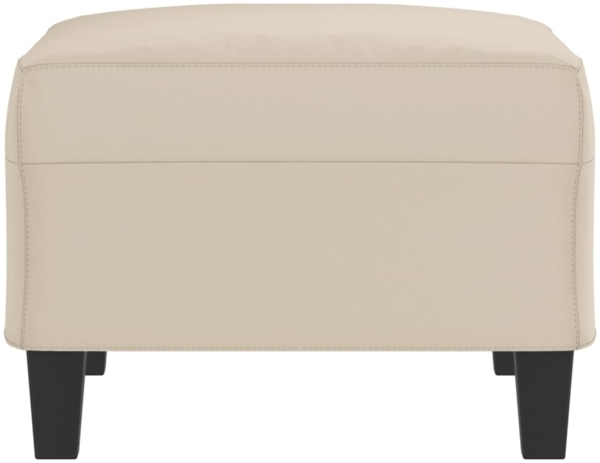 vidaXL Fußhocker Creme 70x55x41 cm Mikrofasergewebe 349365 Bild 4