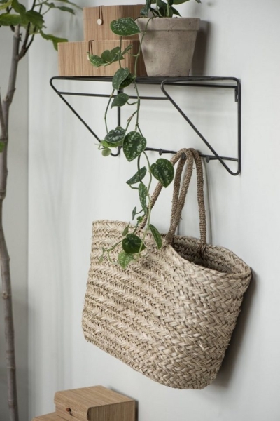 Wandregal Ablage Garderobe Hutablage 5 Haken Brooklyn Metall Ib Laursen 31088-25 Bild 3