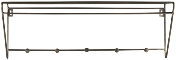 Wandregal Ablage Garderobe Hutablage 5 Haken Brooklyn Metall Ib Laursen 31088-25 Bild 5