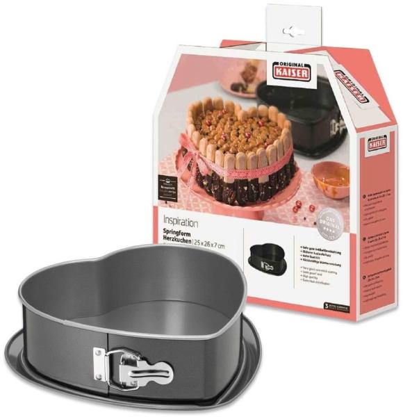 KAISER Springform Herzkuchen Inspiration Herzkuchen 25 x 26 x 7 cm