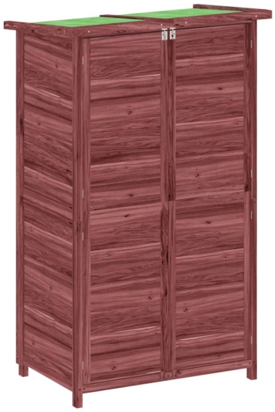 vidaXL Geräteschuppen Mokka 83x57x140 cm Massivholz Kiefer 172242