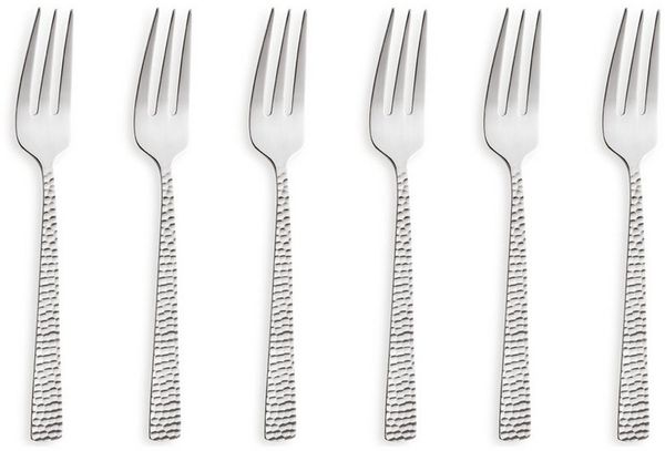 Amefa FELICITY Kuchengabel Set 6-teilig gehämmert