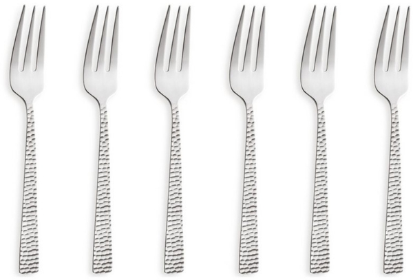 Amefa FELICITY Kuchengabel Set 6-teilig gehämmert