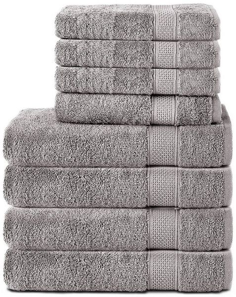 Komfortec Handtuch Set aus 100% Baumwolle, 4 Handtücher 50x100 cm und 4 Badetücher 70x140 cm, Frottee (Packung, 8-St), Duschtücher & Badehandtuch, Weich, Towel, Groß