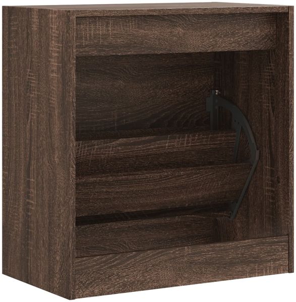 vidaXL Schuhschrank Braun Eichen-Optik 60x34x63,5 cm Holzwerkstoff 839944 Bild 7