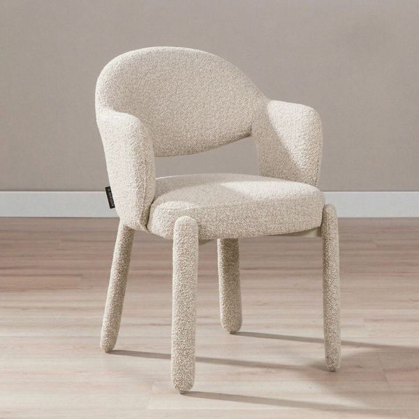 Bronx71 Esszimmerstuhl June Bouclé taupe