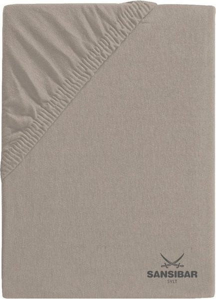 Sansibar Sylt Spannbettlaken Uni Jersey Boxspring Spannbetttuch, perfekte Passform, 40 cm Steg, 95% Baumwolle/5% Elasthan, Gummizug: rundum, Rundumgummizug, (1 Stück), hochwertige Baumwolle, langlebig, klimaregulierend