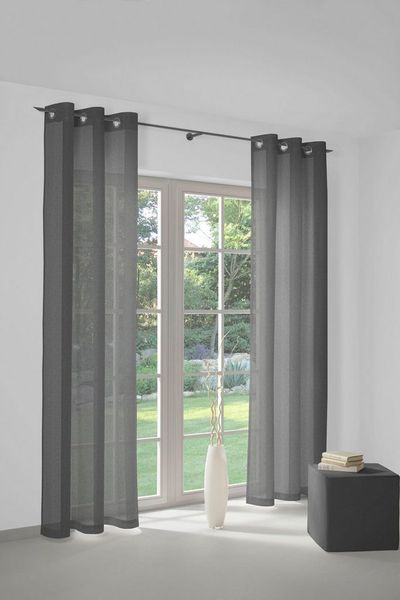 Wirth Vorhang Sunday (1 St), Ösen, halbtransparent, Jacquard, nach Maß