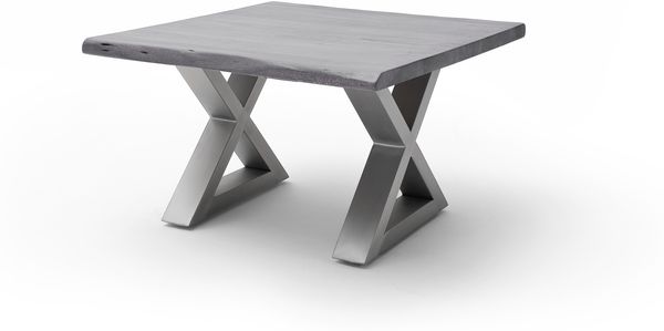 Couchtisch >CARTAGENA< in Akazie grau, massiv lackiert - 75x45x75cm (BxHxT)