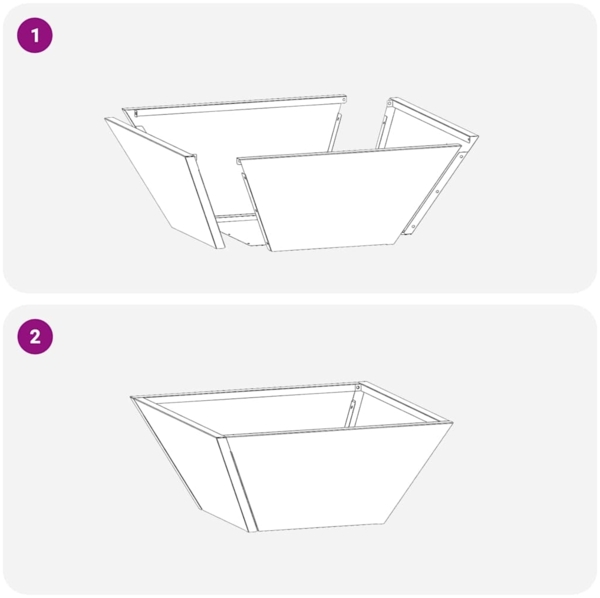 vidaXL Garten-Pflanzgefäß Rostig 35 x 35 x 15 cm Wetterfeststahl 873808 Bild 10