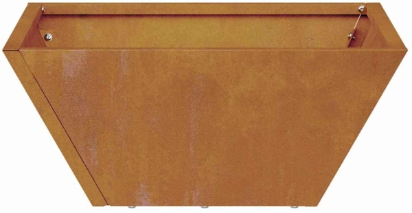 vidaXL Garten-Pflanzgefäß Rostig 35 x 35 x 15 cm Wetterfeststahl 873808 Bild 5