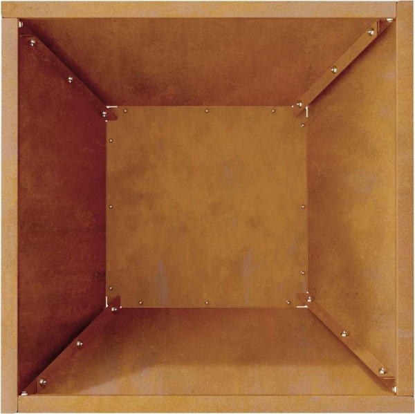 vidaXL Garten-Pflanzgefäß Rostig 35 x 35 x 15 cm Wetterfeststahl 873808 Bild 8