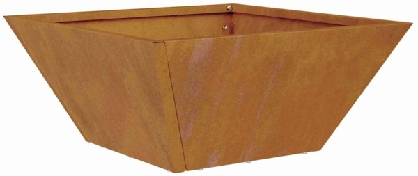 vidaXL Garten-Pflanzgefäß Rostig 35 x 35 x 15 cm Wetterfeststahl 873808 Bild 4