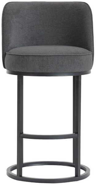 LVHOM Barhocker armlose Barstühle mit gebogener Rückenlehne, Küchenstühle,Bistrohocker (2er Set, Leinenstoff, rundes, dickes Kissen, ergonomisches Design, runde Metallfüße, stabil und wackelfrei, rutschfestes Design, Tragfähigkeit 159 kg), geeignet für...