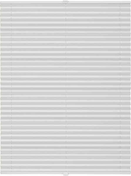 ondeco Plissee Klemmfix auf Maß für alle Fenster innen, ohne Bohren, Montage Klemmträger Sonnenschutz Sichtschutz Rollo Blickdicht - Weiß - B): 121-130 cm, H): 101-150 cm