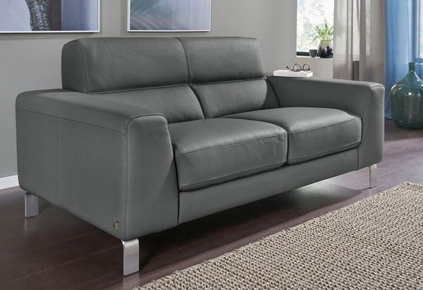 CALIA ITALIA 2,5-Sitzer Simon, hoher Sitzkomfort, modern und elegant, italienisches Designsofa, in zwei Lederqualitäten
