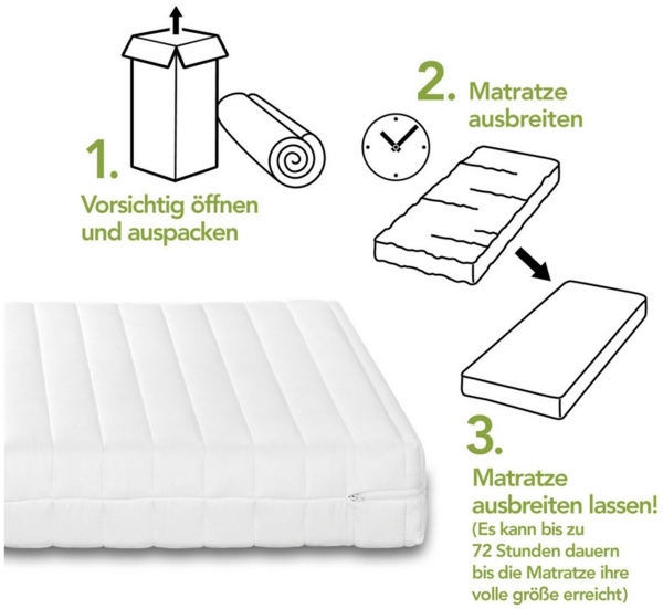 Kaltschaummatratze Easy Flex, Wendematratze mit zwei unterschiedlich festen Liegeseiten, Dreamstar, 90x200 cm, 140x200 cm und weitere Größen Bild 3